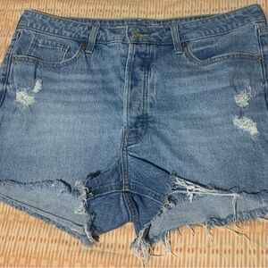 Old Navy Blue Jean Shorts Distressed Casual